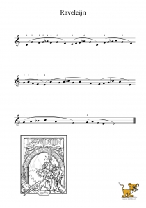 Bladmuziek/sheet music Raveleijn - René Merkelbach voor de Efteling