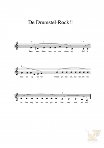 Bladmuziek/sheet music De Drumstelrock